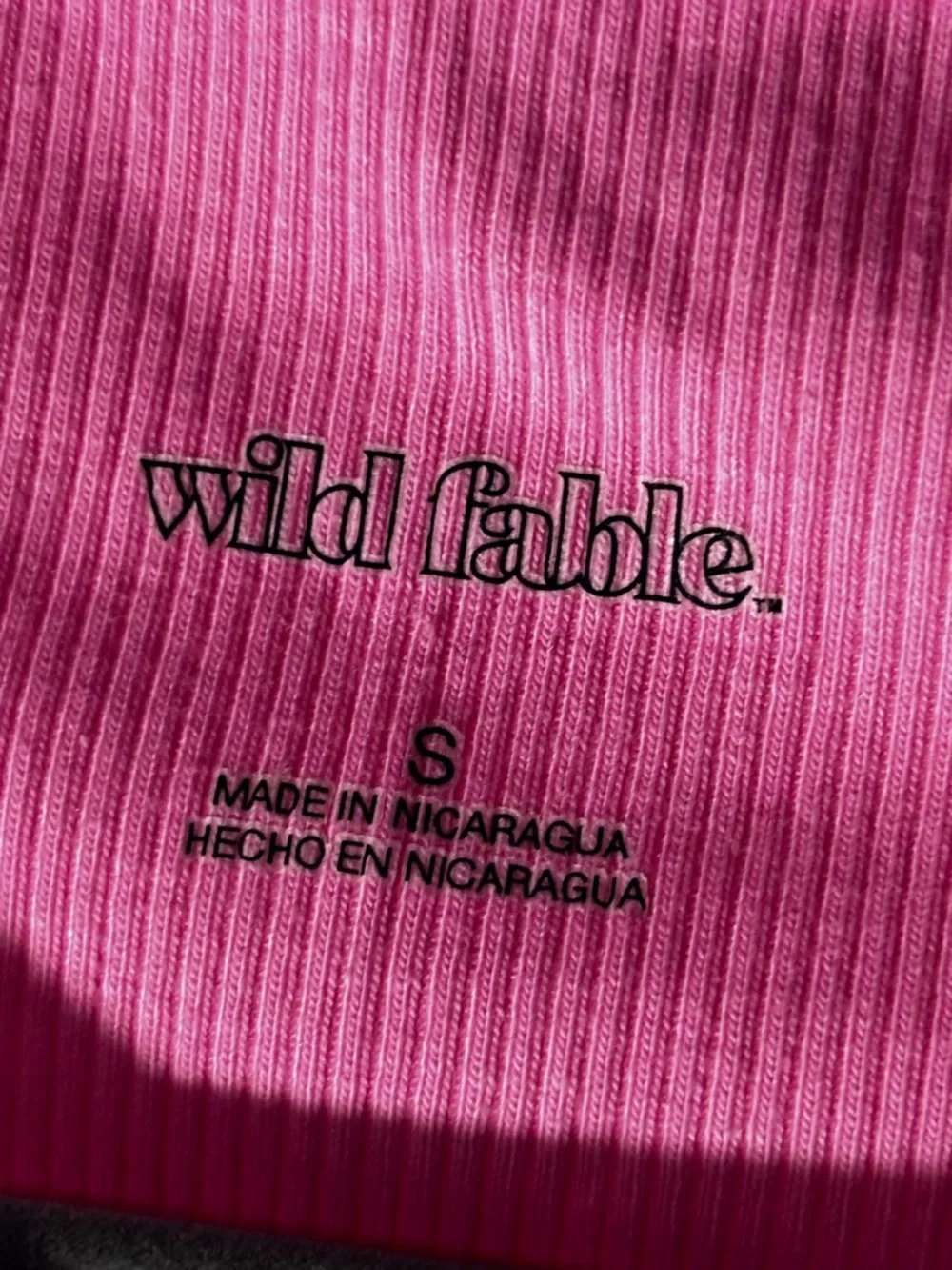 wild fable Pink Ribbed Tank‎ Top